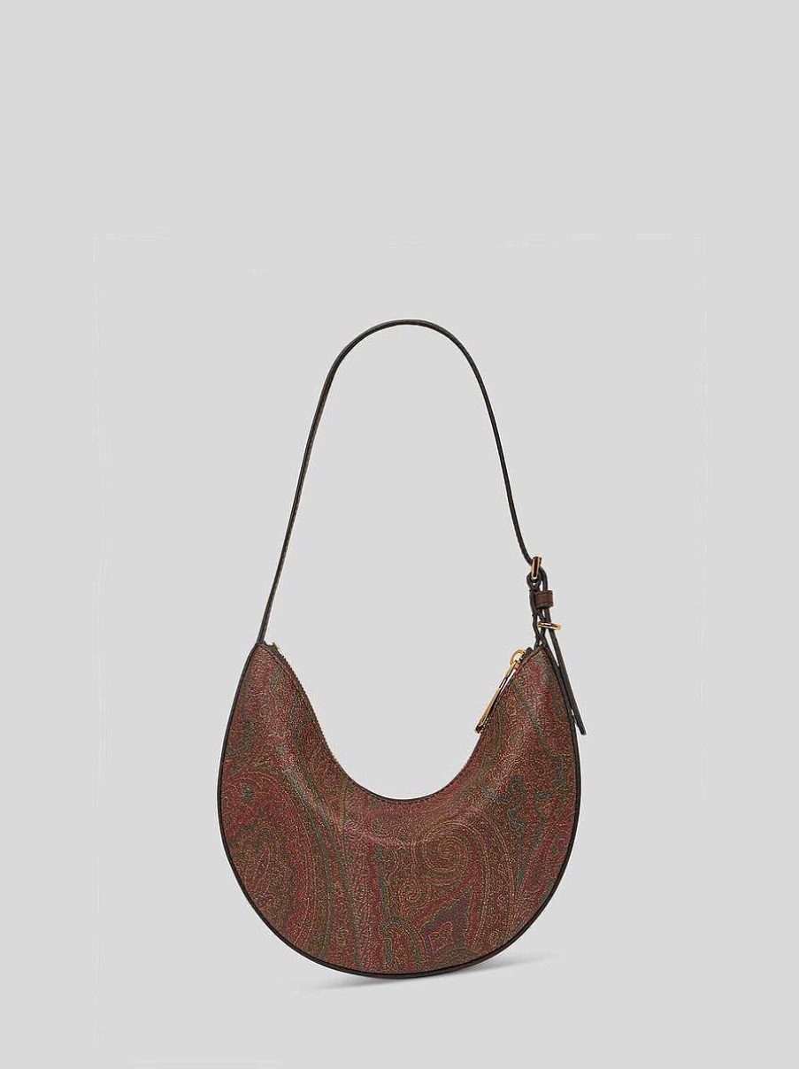 ETRO Borse A Tracolla | Borsa Hobo Piccola Etro Essential Marrone