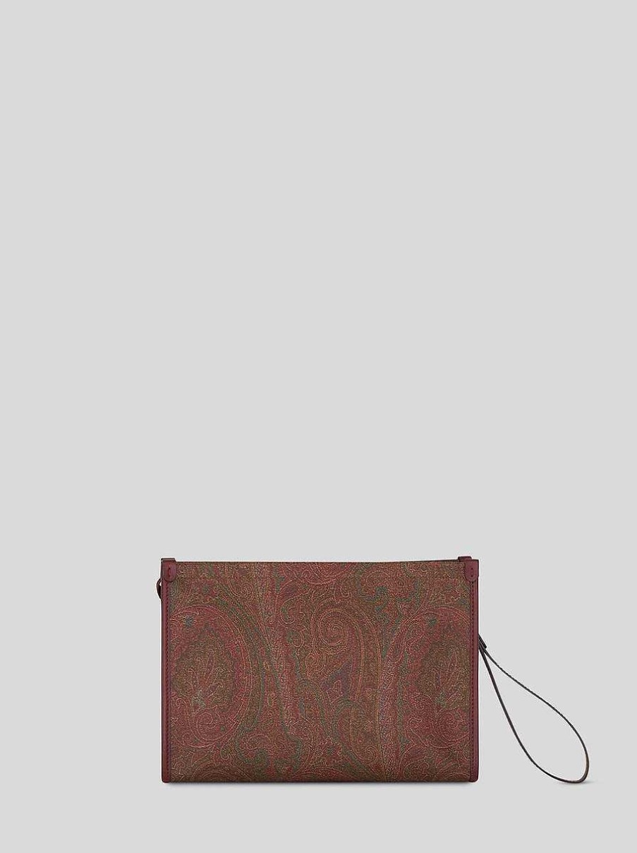 ETRO Necessaire E Pochette | Custodia Grande Paisley Love Trotter Rosso