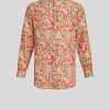 ETRO Camicie | Camicia In Lino Con Stampa Rosso