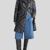 ETRO Cappotti E Capispalla | Cappotto Corto In Jacquard Blu Navy