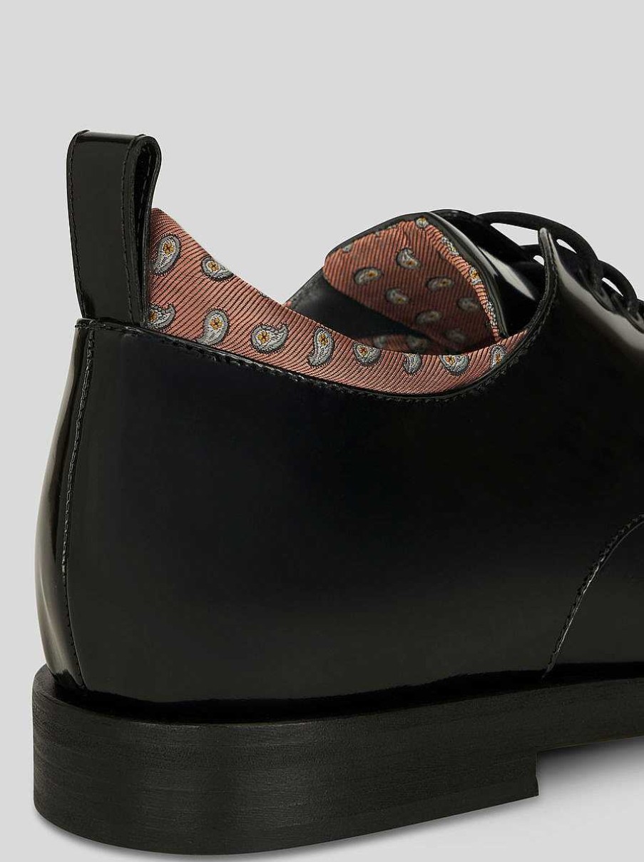 ETRO Scarpe Stringate | Scarpe Stringate Con Motivo Paisley Nero